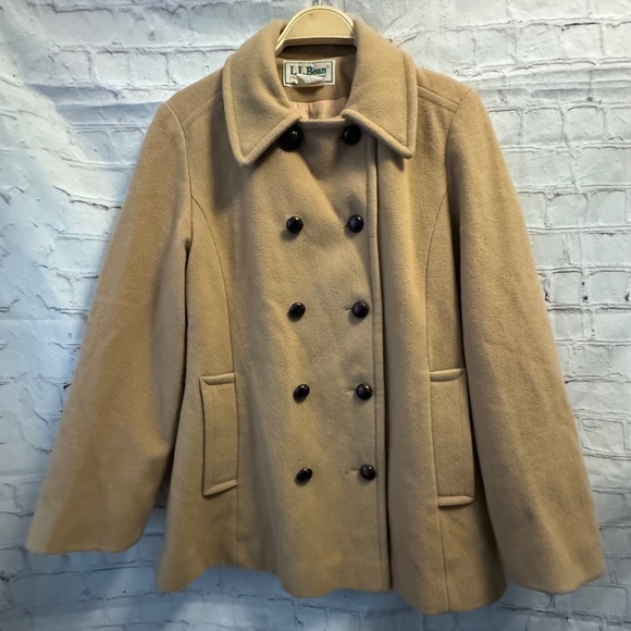 Vintage L.L. Bean Wool Pea Coat Tagged size 12 - Picture 1 of 8